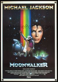 1o014 MOONWALKER Italian one-sheet movie poster '88 great sci-fi art of pop star Michael Jackson!