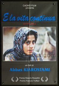 1o010 LIFE, AND NOTHING MORE Italian 1sheet '91 Abbas Kiarostami earthquake aftermath documentary!