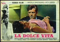 1o121 LA DOLCE VITA Italian photobusta '61 Federico Fellini, Marcello Mastroianni, Anouk Aimee