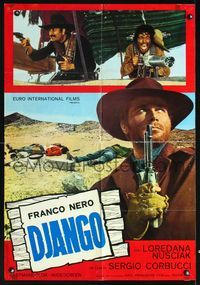 1o035 DJANGO Italian large photobusta poster '66 Sergio Corbucci, Franco Nero, spaghetti western!