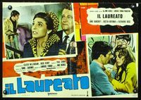 1o114 GRADUATE Italian photobusta movie poster '68 Dustin Hoffman, Anne Bancroft, Katharine Ross