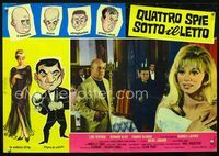 1o116 GREAT SPY CHASE Italian photobusta movie poster '64 sexy Cold War spy spoof!