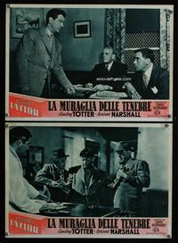 1o084 HIGH WALL 2 Italian photobusta movie posters '48 Robert Taylor, H.B. Warner, film noir!