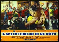 1o142 SIEGE OF THE SAXONS Italian photobusta movie poster '63 Janette Scott, King Arthur's Camelot!
