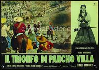 1o147 THIS WAS PANCHO VILLA Italian photobusta poster '57 Pedro Armendariz, Maria Elena Marques