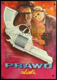 1o504 CRIMINAL LAW Polish movie poster '88 really cool different gun artwork by Maciej Kalkus!