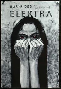 1o514 EURYPIDES ELEKTRA Polish stage play poster '89 cool artwork by Boleslaw Polnar!