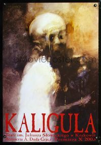 1o532 KALIGULA Polish stage play poster '03 Caligula, cool artwork by Duda Gracz!