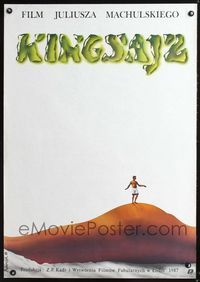 1o535 KING SIZE Polish movie poster '88 Juliusz Machulski's Kingsajz, cool fantasy art by Rybarczyk!