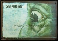 1o549 MORNING FEAR Polish stage play poster '80s really cool eye-in-eye artwork by Boleslaw Polnar!