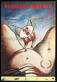 1o596 TIN DRUM Polish poster '80 Volker Schlondorff's Die Blechtrommel, great art by Roland Topor!