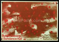 1o497 BUTCH CASSIDY & THE SUNDANCE KID Polish '83 different art of Paul Newman & Robert Redford!