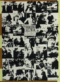1o630 FRENCH CONNECTION Polish 23x32 poster '73 Gene Hackman, Roy Scheider, cool montage image!