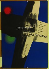 1o636 HIGH & THE MIGHTY Polish 23x33 movie poster '54 cool different art of Robert Stack by Fangor!
