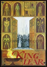 1o363 KING LEAR Russian export '70 Russian version of William Shakespeare's tragedy, cool art!