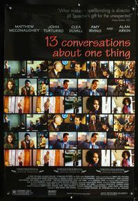 1p003 13 CONVERSATIONS ABOUT ONE THING one-sheet movie poster '02 Matthew McConaughey, John Turturro