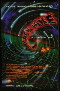 1p056 BLACK HOLE advance one-sheet movie poster '79 Walt Disney, Maximilian Schell