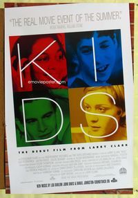 1p165 KIDS one-sheet movie poster '95 Larry Clark, Leo Fitzpatrick, AIDS, teens, wild!