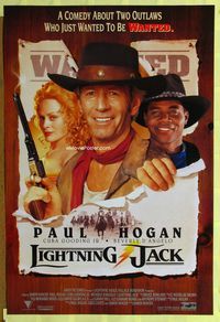1p179 LIGHTNING JACK one-sheet movie poster '94 Paul Hogan, Cuba Gooding Jr