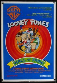 1p188 LOONEY TUNES HALL OF FAME one-sheet movie poster '91 Bugs Bunny