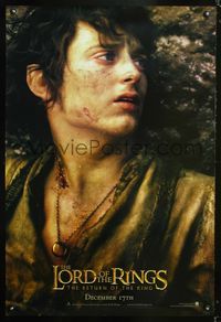 1p191 LORD OF THE RINGS: THE RETURN OF THE KING Frodo style teaser DS 1sh '03 Elijah Wood as Frodo!