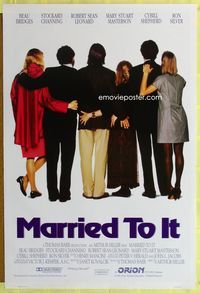 1p199 MARRIED TO IT one-sheet movie poster '91 Beau Bridges, Stockard Channing