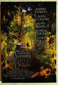1p210 MIDSUMMER NIGHT'S DREAM DS advance one-sheet '99 Kevin Kline, Michelle Pfeiffer, Stanley Tucci