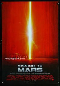 1p216 MISSION TO MARS DS advance one-sheet '00 Brian De Palma, Gary Sinise, Tim Robbins, Don Cheadle