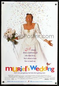 1p225 MURIEL'S WEDDING one-sheet poster '95 Aussie Toni Collette, Bill Hunter, Rachel Griffiths