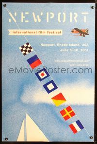 1p231 NEWPORT INTERNATIONAL FILM FESTIVAL one-sheet movie poster '01 Rhode Island festival!