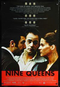 1p233 NINE QUEENS one-sheet movie poster '00 Ricardo Barin, Gaston Pauls, Nueve reinas
