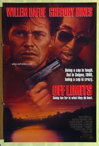1p238 OFF LIMITS one-sheet movie poster '88 Willem Dafoe, Gregory Hines