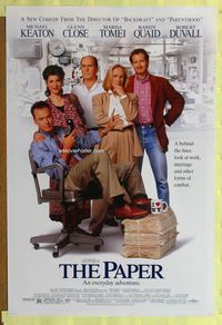1p244 PAPER one-sheet movie poster '94 Michael Keaton, Ron Howard