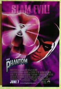 1p248 PHANTOM advance one-sheet movie poster '96 masked hero Billy Zane, Catherine Zeta-Jones