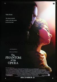 1p252 PHANTOM OF THE OPERA DS Advance one-sheet movie poster '04 Joel Schumacher