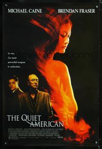 1p278 QUIET AMERICAN DS one-sheet movie poster '02 Michael Caine, Brendan Fraser, Do Thi Hai Yen