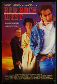 1p283 RED ROCK WEST one-sheet movie poster '92 Nicholas Cage, Lara Flynn Boyle, Dennis Hopper
