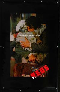 1p286 REDS heavy stock one-sheet poster '81 Warren Beatty as John Reed & Diane Keaton in Russia!