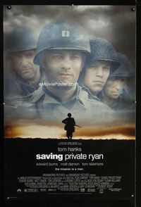 1p307 SAVING PRIVATE RYAN DS one-sheet movie poster '98 Tom Hanks, Steven Spielberg, Tom Sizemore