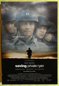1p306 SAVING PRIVATE RYAN one-sheet movie poster '98 Tom Hanks, Steven Spielberg, Tom Sizemore