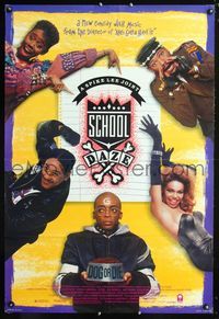 1p309 SCHOOL DAZE one-sheet movie poster '88 early Spike Lee, Laurence Fishburne, Giancarlo Esposito