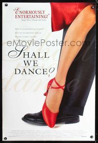 1p319 SHALL WE DANCE DS one-sheet movie poster '96 Japanese dancing, Koji Yakusho, Tamiyo Kusakari