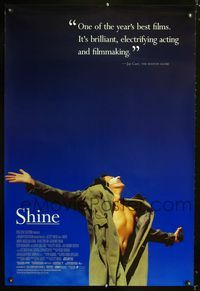 1p323 SHINE one-sheet movie poster '96 Geoffrey Rush, Noah Taylor