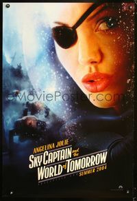 1p332 SKY CAPTAIN & THE WORLD OF TOMORROW DS teaser Jolie style 1sheet '04 Jude Law, Gwyneth Paltrow