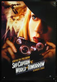1p334 SKY CAPTAIN & THE WORLD OF TOMORROW DS teaser Paltrow style 1sh '04 Jude Law, Gwyneth Paltrow