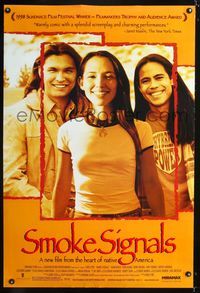 1p339 SMOKE SIGNALS DS one-sheet movie poster '98 Adam Beach, Evan Adams