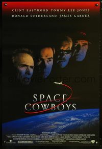 1p342 SPACE COWBOYS DS one-sheet poster '00 astronauts Clint Eastwood, Tommy Lee Jones & Sutherland!