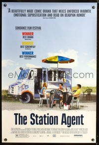 1p356 STATION AGENT one-sheet movie poster '03 Peter Dinklage, Paul Benjamin, Patricia Clarkson