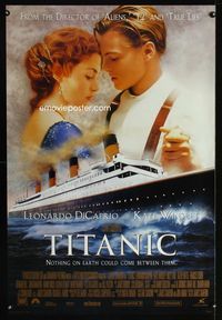 1p378 TITANIC DS Int'l Style B one-sheet poster '97 Leonardo DiCaprio, Kate Winslet, James Cameron