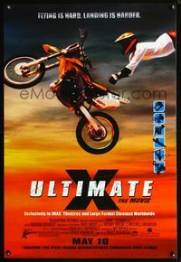 1p398 ULTIMATE X THE MOVIE DS advance one-sheet '02 IMAX motocross, Tony Hawk, extreme sports!